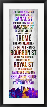 Framed Streets of New Orleans 1 Print