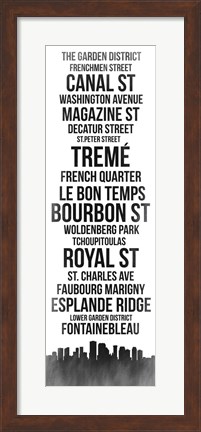 Framed Streets of New Orleans 3 Print