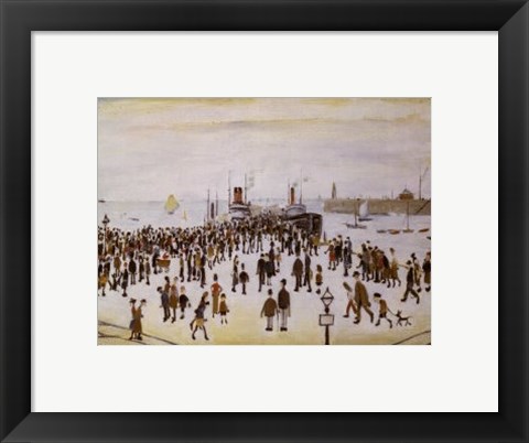 Framed Ferry Boats Print