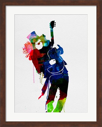 Framed Slash Watercolor Print