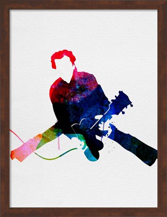 Framed Chuck Watercolor Print