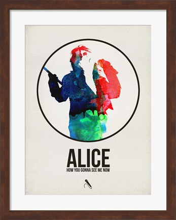 Framed Alice Watercolor Print