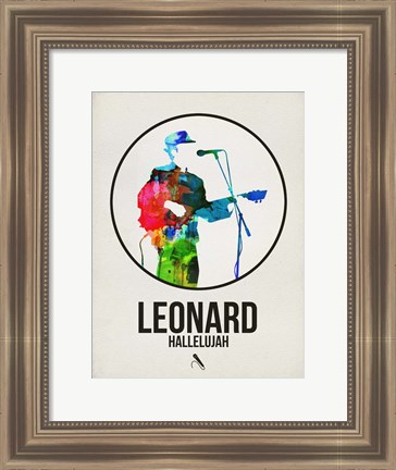 Framed Leonard Watercolor Print