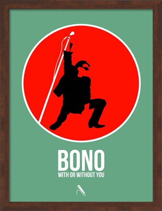 Framed Bono Print