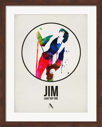 Framed Jim Watercolor Print