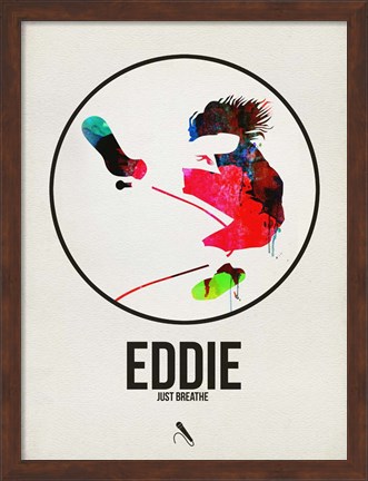 Framed Eddie Watercolor Print