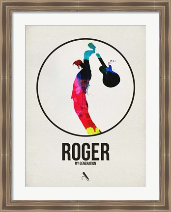 Framed Roger Watercolor Print