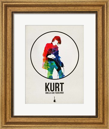 Framed Kurt Watercolor Print