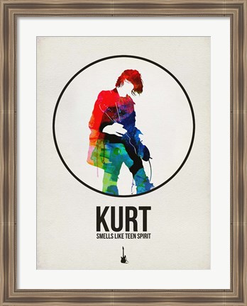 Framed Kurt Watercolor Print