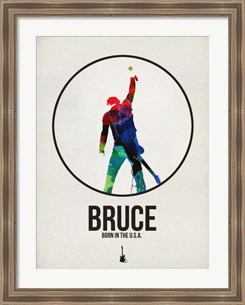 Framed Bruce Watercolor Print