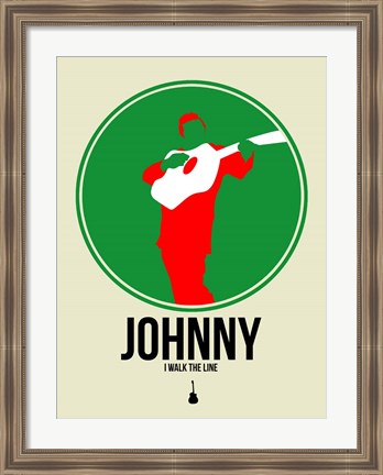 Framed Johnny Circle 1 Print