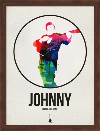 Framed Johnny Watercolor Print