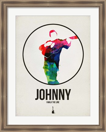 Framed Johnny Watercolor Print