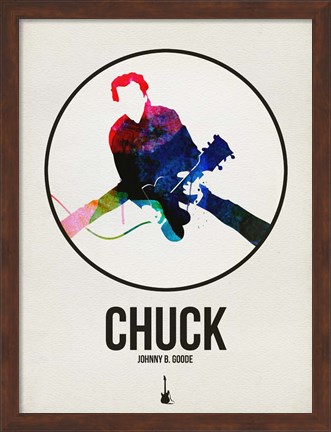 Framed Chuck Watercolor Print