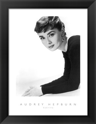 Framed Audrey Hepburn as Sabrina Print