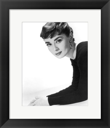 Framed Audrey Hepburn as Sabrina Print