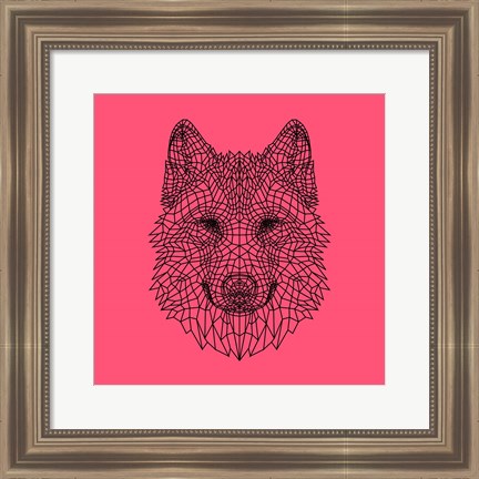 Framed Pink Woolf Print