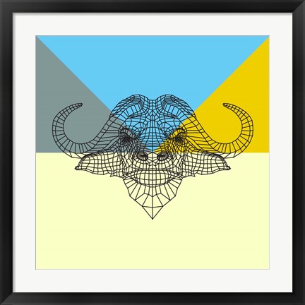 Framed Party Buffalo Mesh Print