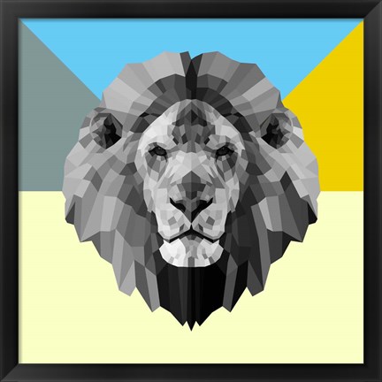 Framed Party Lion Print