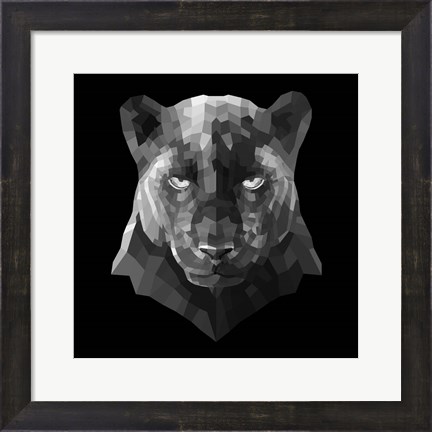 Framed Black Panther Print