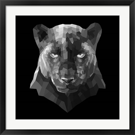 Framed Black Panther Print