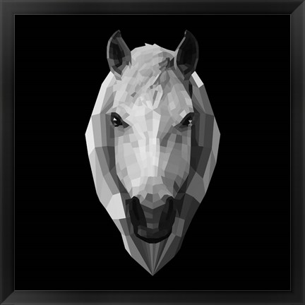 Framed Horse Head Print