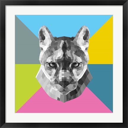 Framed Party Mountain Lion Print