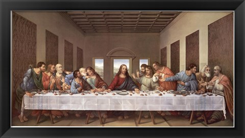 Framed Last Supper Print