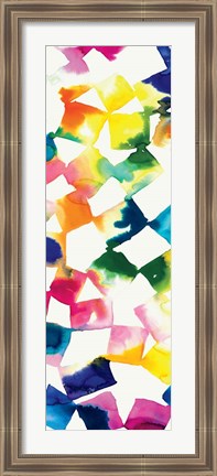 Framed Colorful Cubes III Print