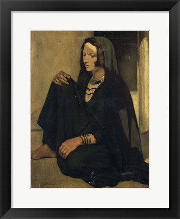 Framed Woman Fellah: Shadows and Light, 1901 Print