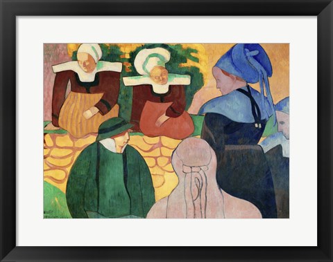 Framed Women in Brittany Print