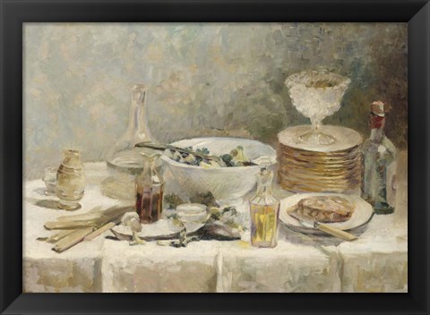 Framed Still Life with Salad, c. 1890 Print