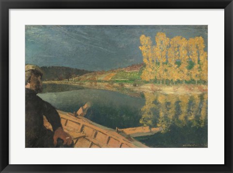 Framed Ferryman, 1897 Print