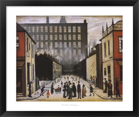 Framed Street Scene (Pendlebury) Print