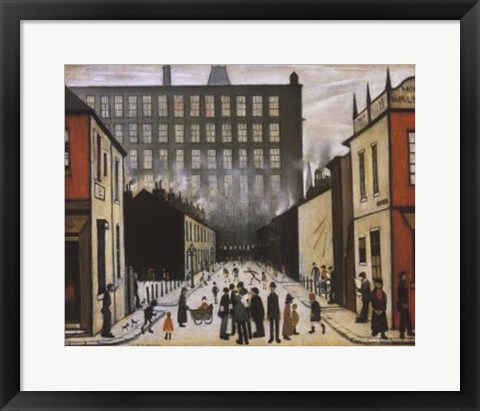 Framed Street Scene (Pendlebury) Print