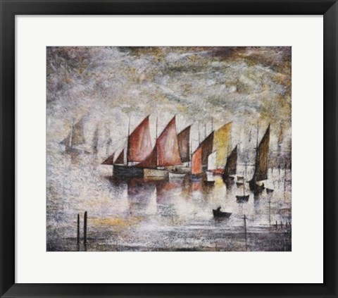 Framed Sailing Boats Print