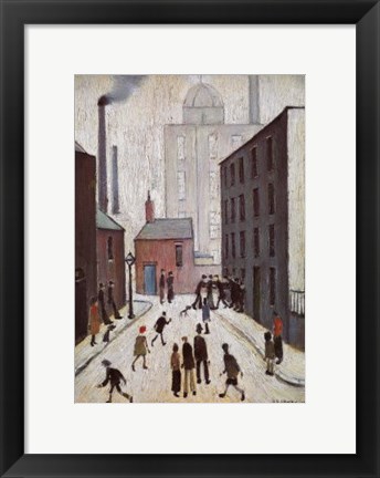 Framed Industrial Scene 1953 Print