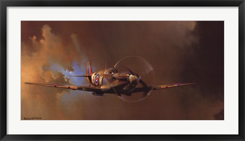 Framed Spitfire Print