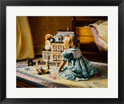 Framed Doll House Print