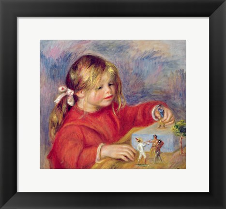 Framed Claude Renoir at play, c.1905 Print