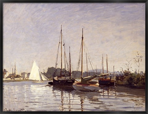 Framed Pleasure Boats, Argenteuil, c.1872-3 Print