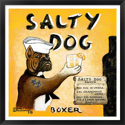 Framed Salty Dog Print