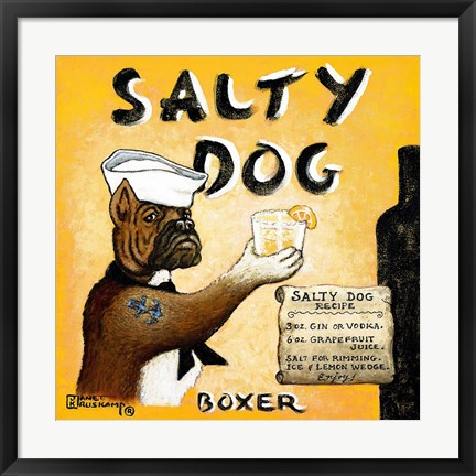 Framed Salty Dog Print