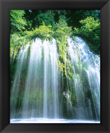 Framed Mossbrae Falls, CA Print