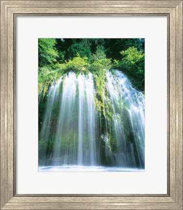 Framed Mossbrae Falls, CA Print