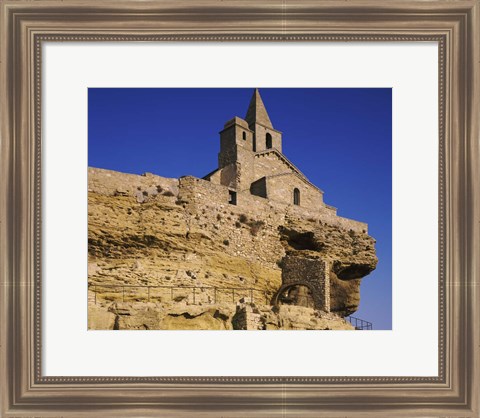 Framed Saint Sauveur Church, Fos-Sur-Mer, Bouches-Du-Rhone, France Print