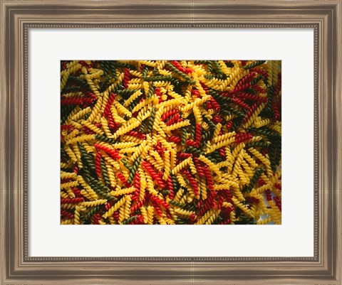 Framed Tri-Colored Pasta Print