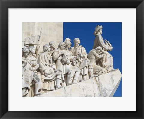 Framed Monument To The Discoveries, Belem, Lisbon, Portugal Print