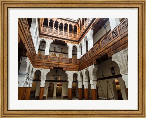 Framed Fondouk el-Nejjarine\ Fes, Morocco Print