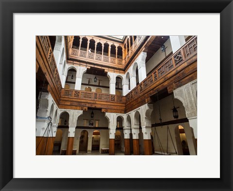 Framed Fondouk el-Nejjarine\ Fes, Morocco Print